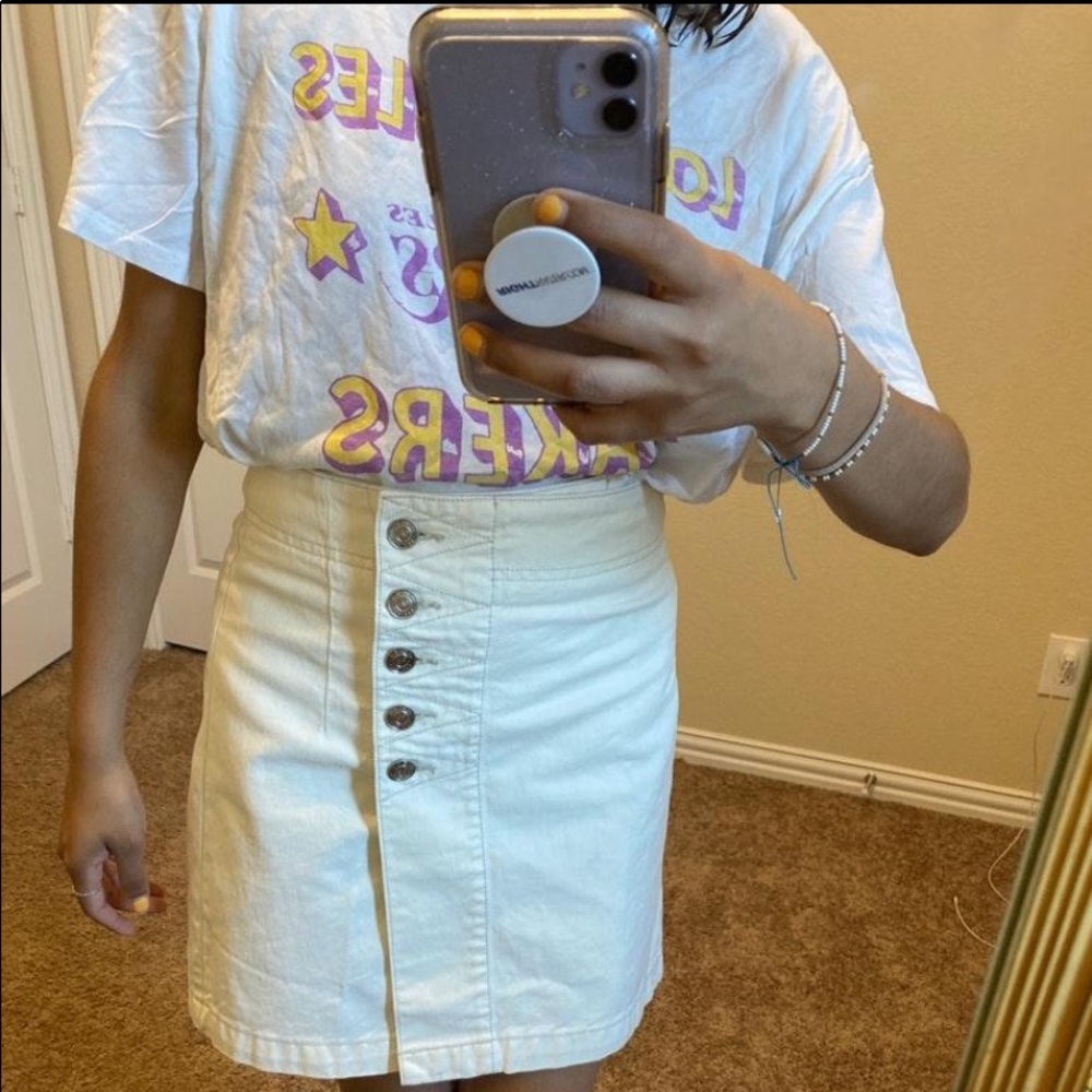 Current/Elliot White Denim Skirt - Picture 2 of 7